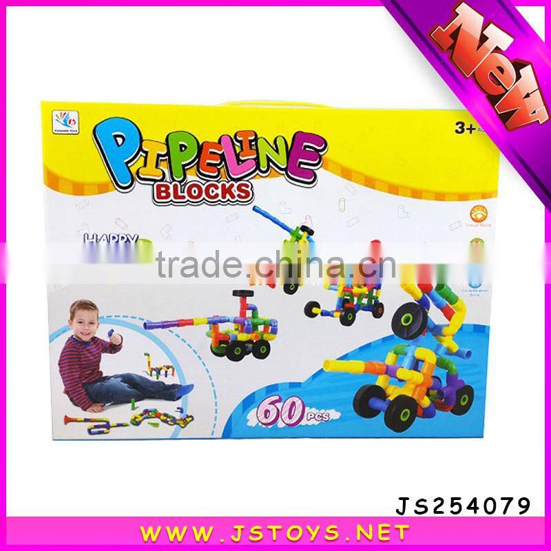 new arrival plastic building tube toy for kids