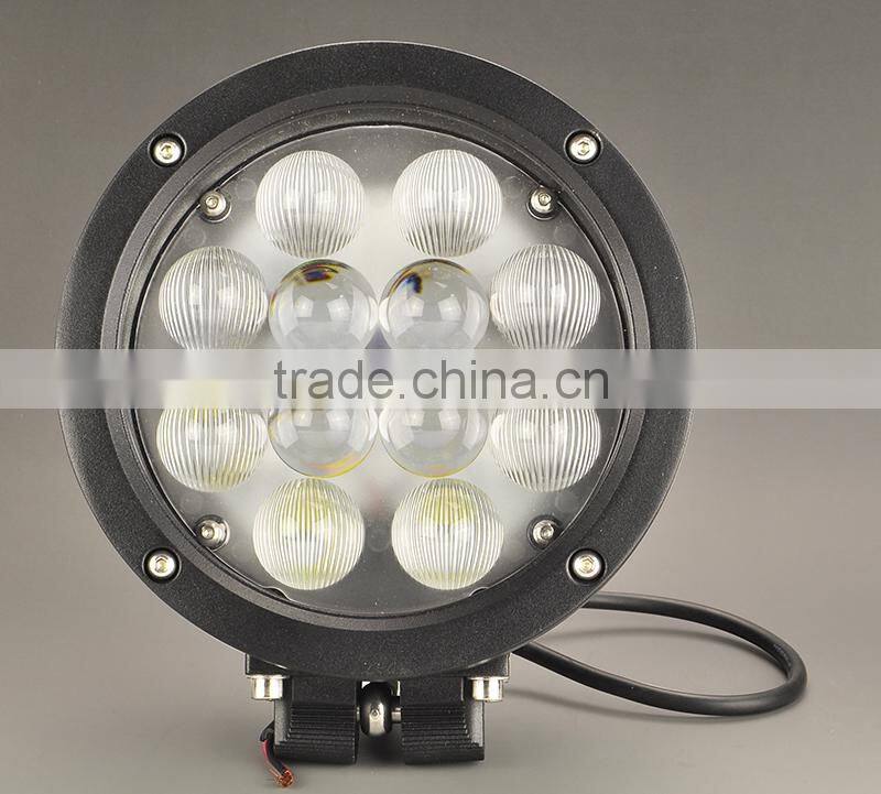 70w Round Car LED Driving Lights 6 inch Car LED Work Light