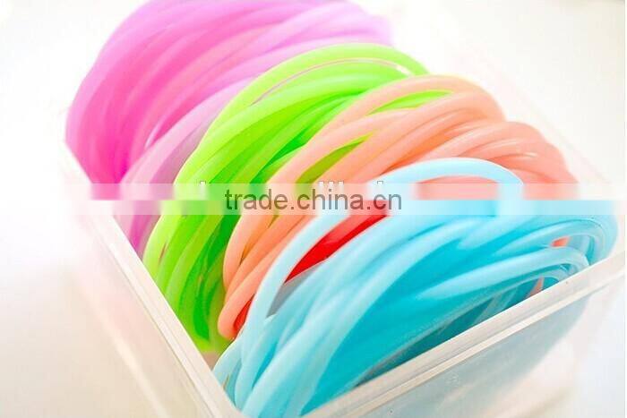 Popular hot sell 100% silicone hair bands