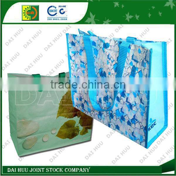 Various design grocery PP woven bag for shopping