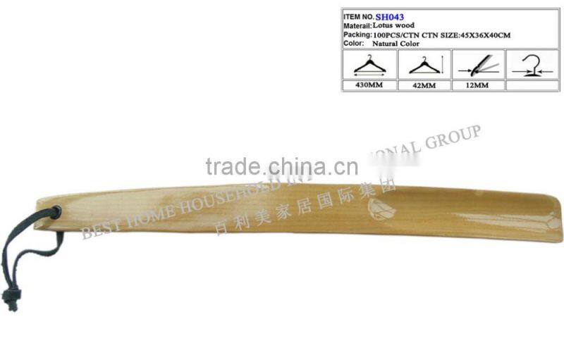 High Grade Nature Color Wooden Shoe Horns SH043