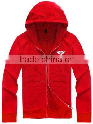 China manufacture custom printed hoodie men full zip