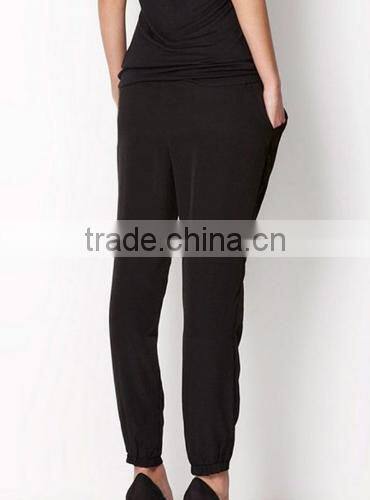 2016 Summer Plus Size Women Harem Drawstring Elastic Waist Pants Casual
