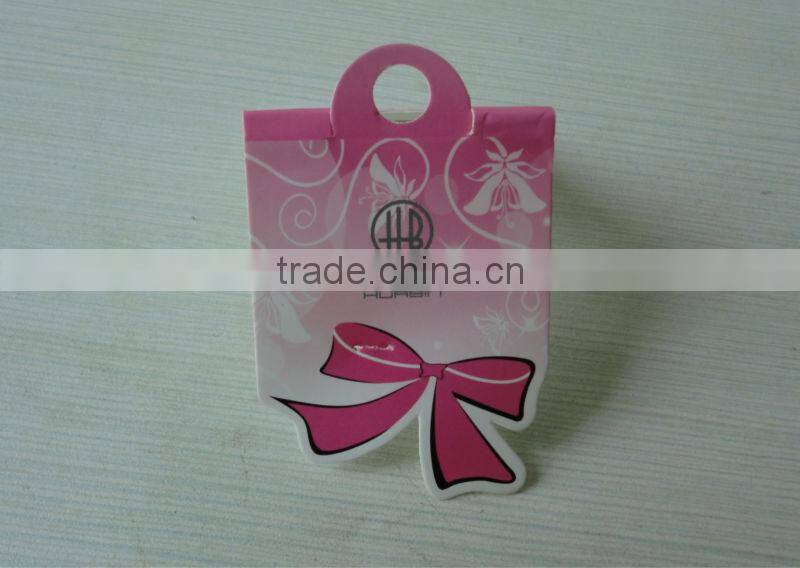 2017 Factory direct wholesale custom hair extension paper hang tags