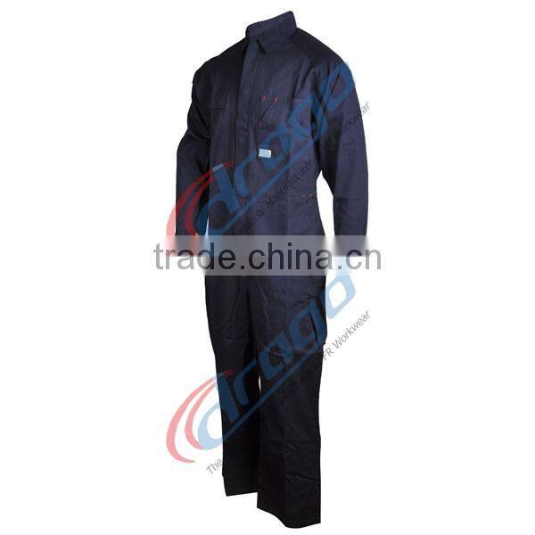 100% cotton fire resistant anti-oil coverall for oil uniform