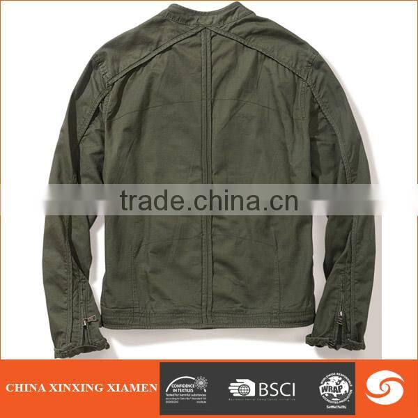 Hot sale pure cotton heavy washed men cargo jacket
