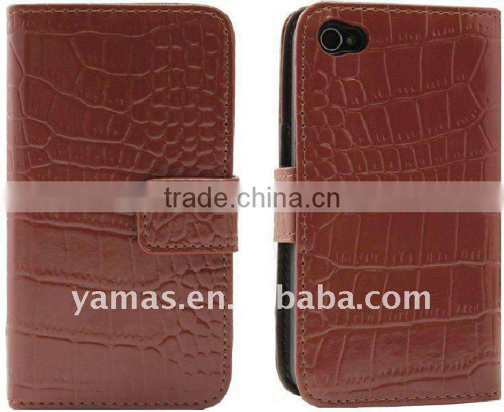 Popular PU CROCO for mobile bag with credit card&changes