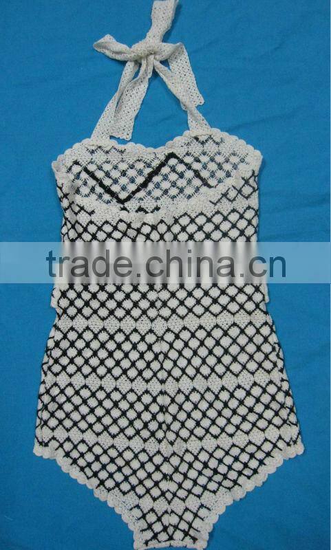 Fashionable Lady Crochet Swimwear Suit
