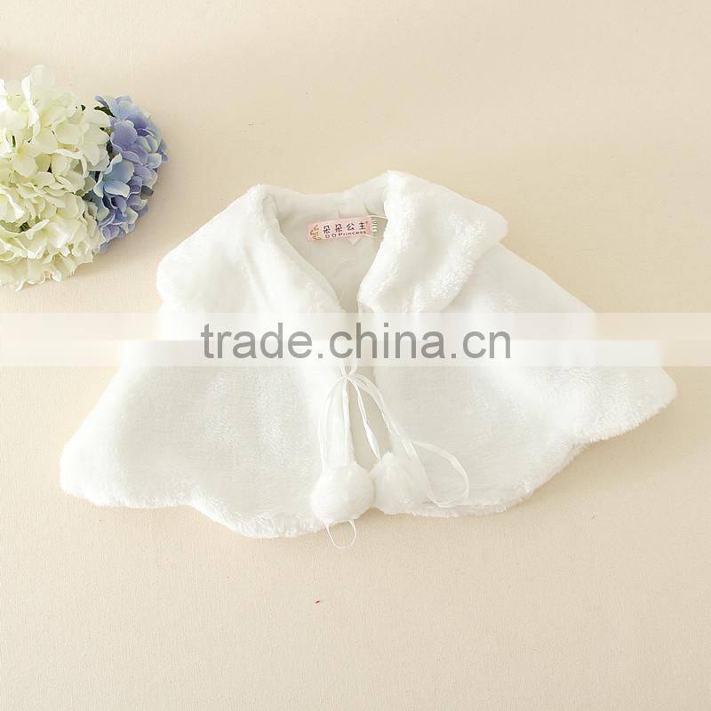 wholesale girls faux fur coat for chilren jacket autumn and winter kids cloak girls outerwear Cloak