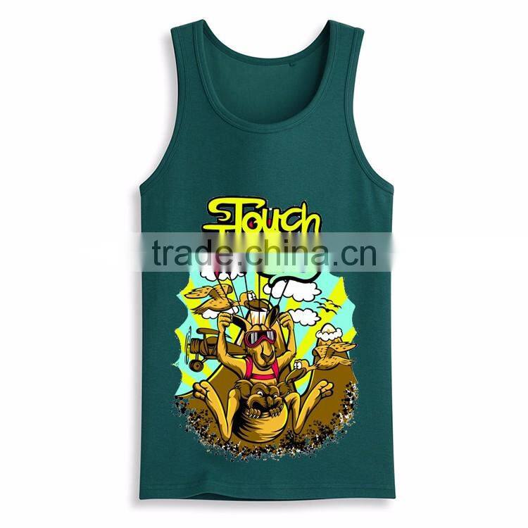 Bulk Manufacturer Hot Sale Fashion Design Mens Stringer 100 Cotton Tank Top