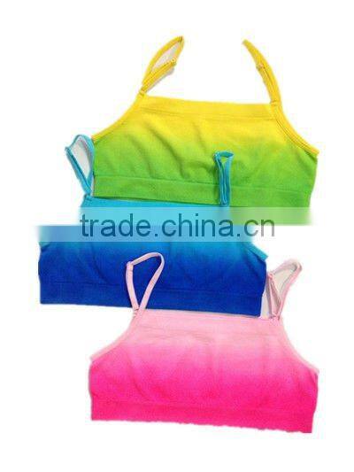 seamless tie dye tank top bra without pad