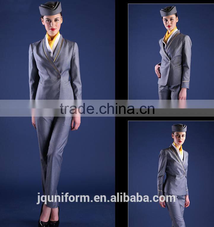 Red sexy airline stewardess uniform