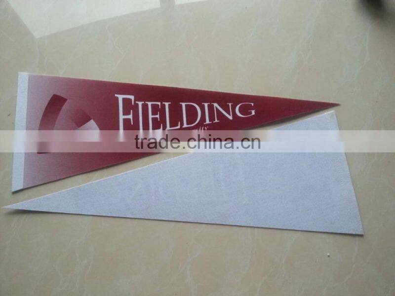custom advertising pennant felt flag