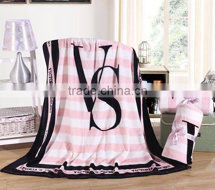 Fashion Victoria Secret Cover Throw Printing Blanket