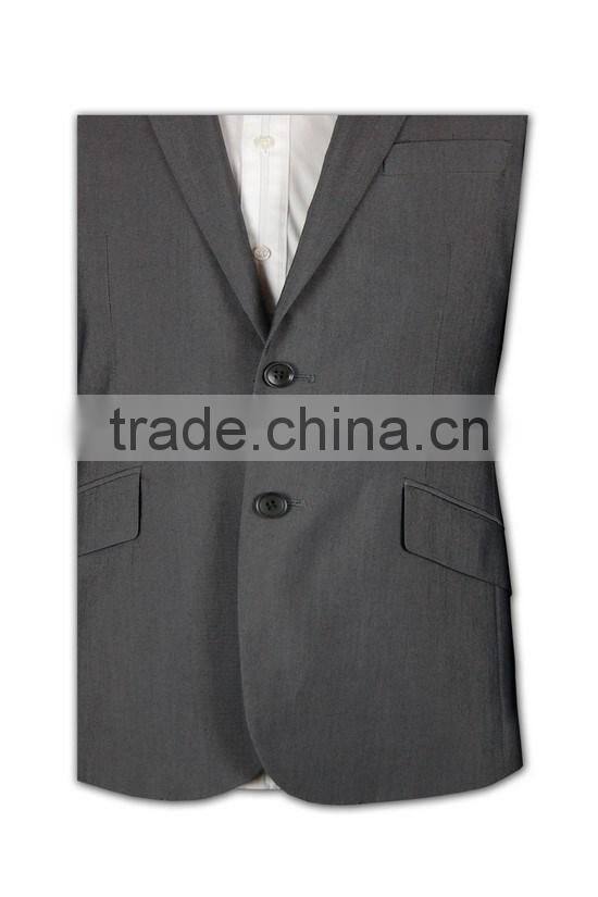 two button good quality anti-wrinkle customizable mens suit nice mens clothing online