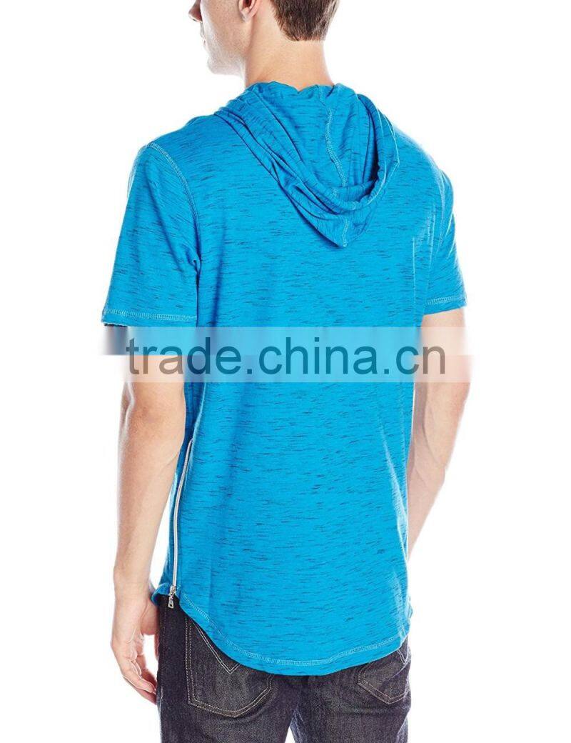 Men's hooded t shirt wth string