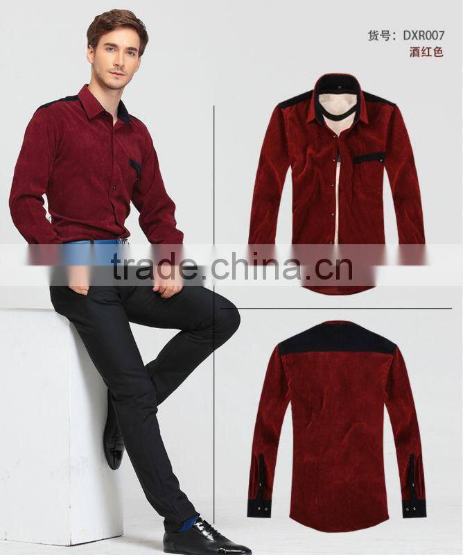 2014 New Shirt For Men corduroy shirt