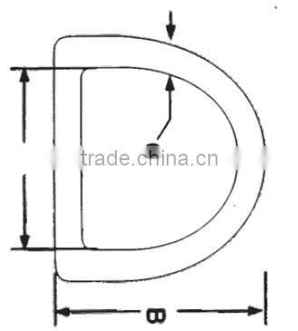 2" D ring for tie down straps(cargo lashing belt)