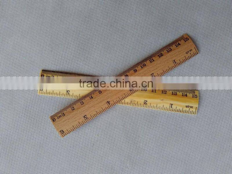children wood educational tools wooden ruler 15cm