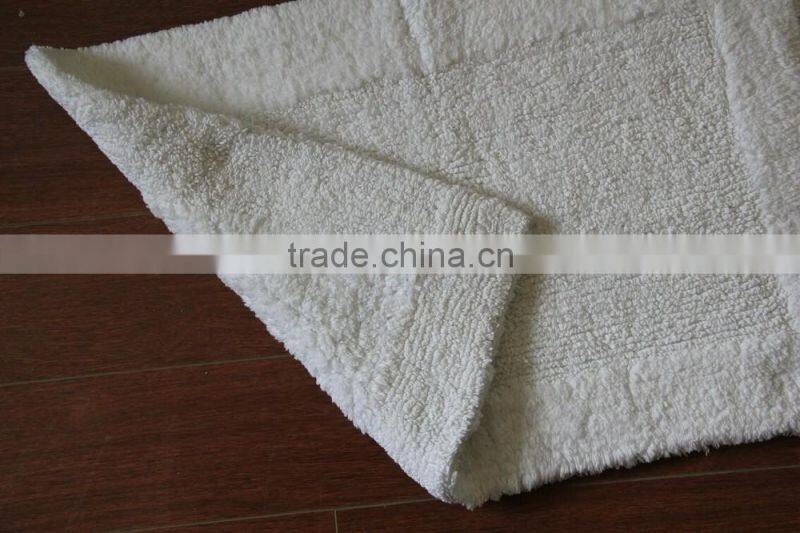100% cotton round hotel bath rug