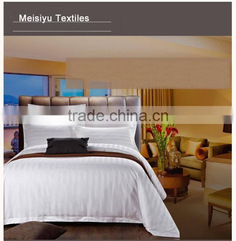 alibaba China luxury satin stripe hotel bedding set