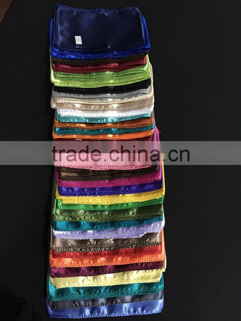 6*108 white stain sashes for chair cover decoration,chair tie, chair sash