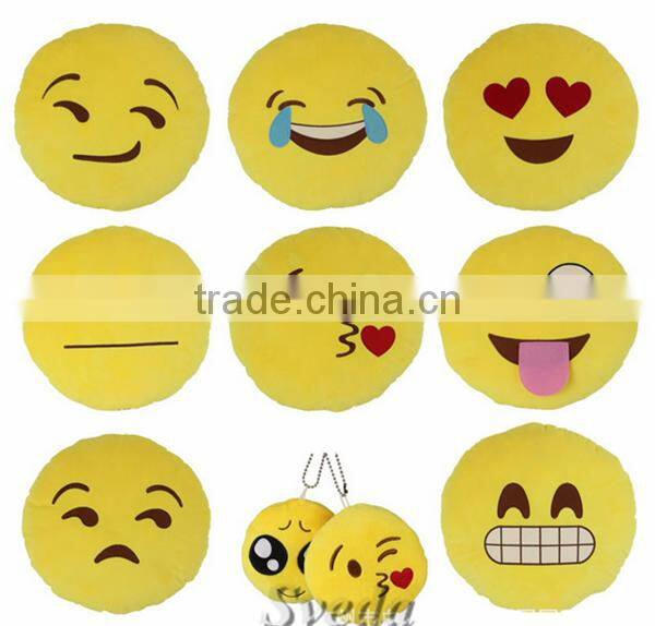 QUITE Hot selling Emoji Pillows Wholesale Plush Emoji Pillows Promotion plush emoji pillow