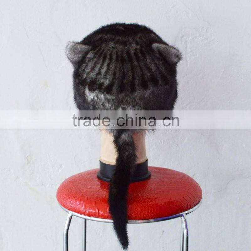 SJ930-01 World Wide Popular Winter Woman Cap Tiger Pattern Hats