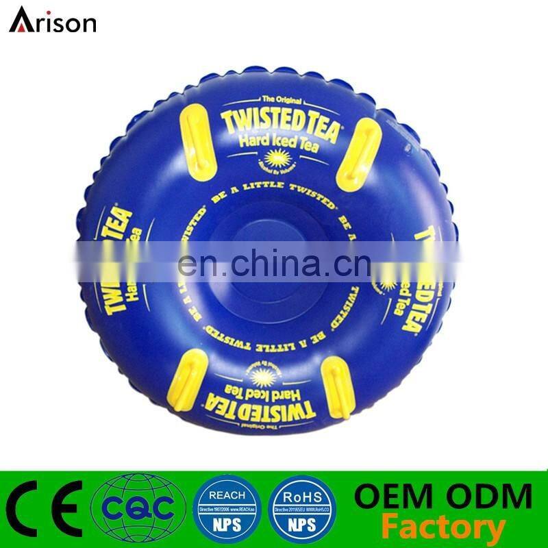 Environmental durable round snow board inflatable single ski board inflatable water ski board for promotional toys