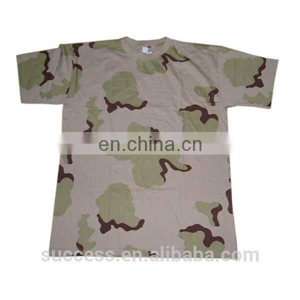 100% cotton camouflage T shirt