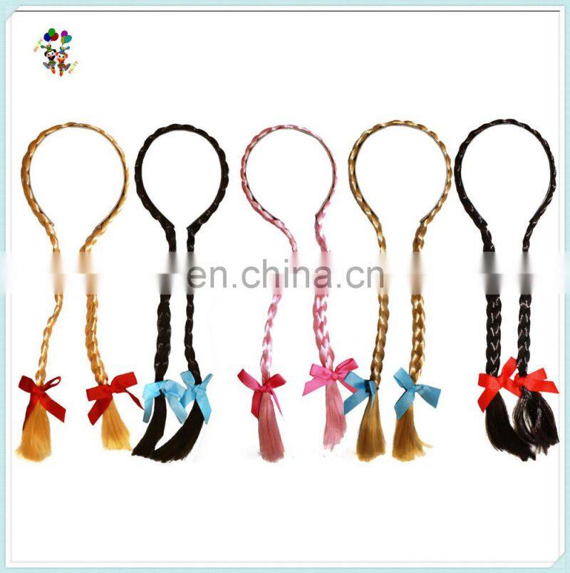 Oktoberfest Dutch Dorothy Bavarian Beer Girl Black Hair Braided Headbands HPC-0120