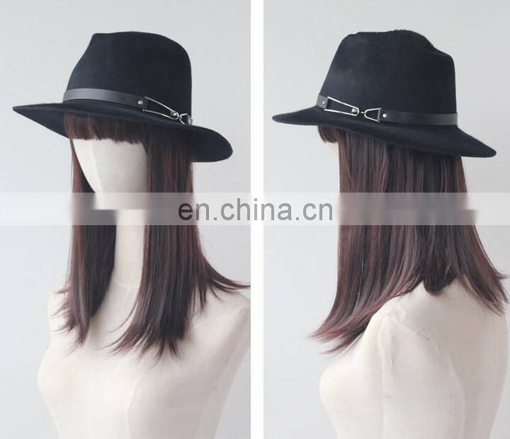 Ladies Formal Fashion Spring Wool Fedora Hat
