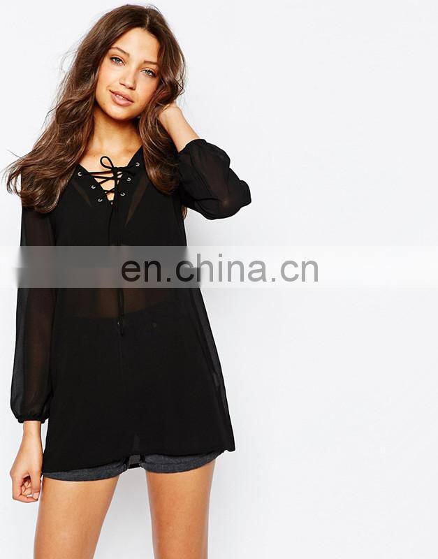 Guangzhou Clothing Manufacturer OEM Service Supply Type Office Uniform Blouse Design