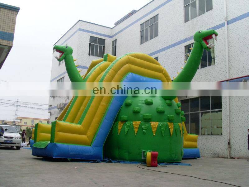 2014 New Double Dinosaurs Inflatable Slide, Inflatable Water Slide