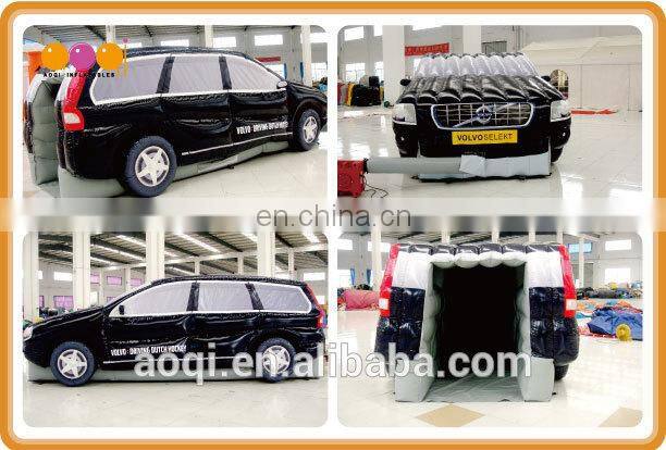 2015 car shape inflatable hockey goal game for sale