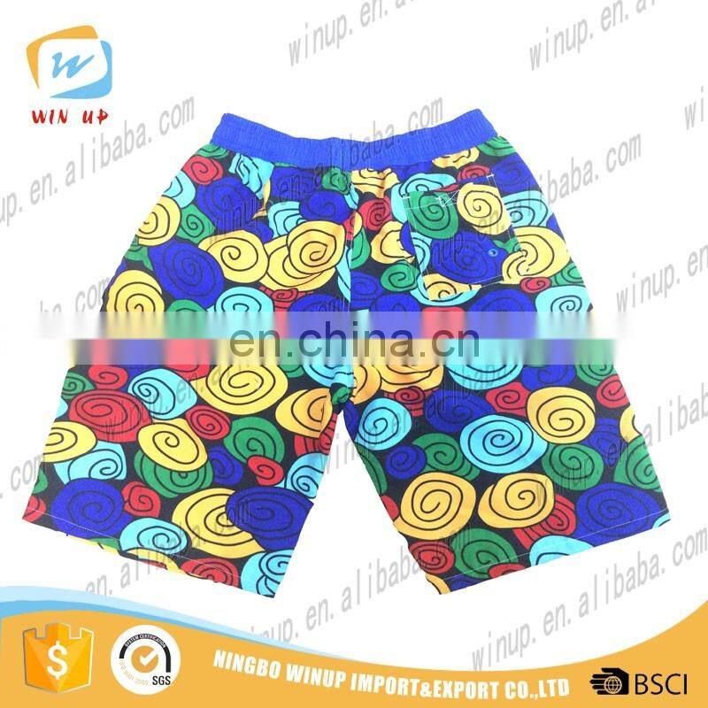 2016 new fashion designs printed men board shorts custom surf shorts
