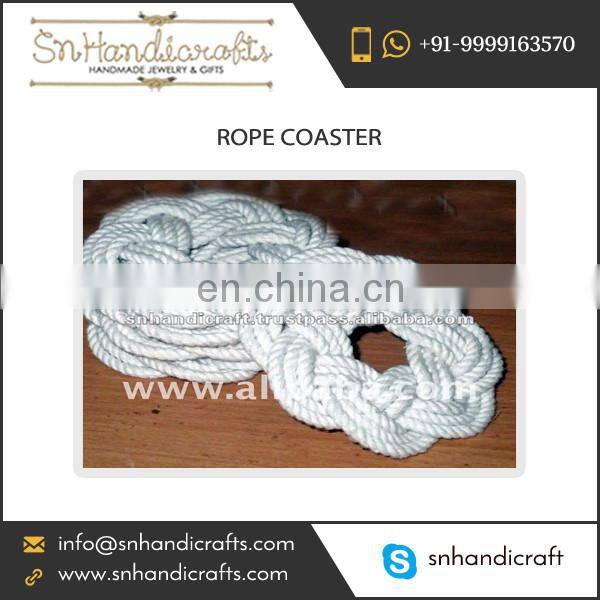 Latest Design Handmade Nautical Rope Coaster at International Trade Rate