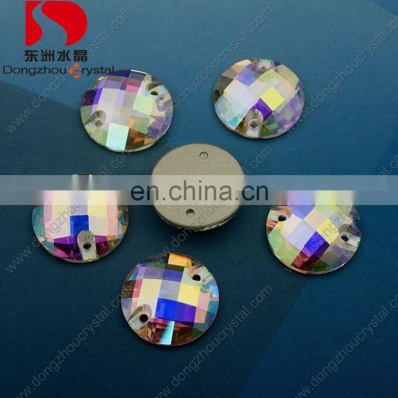Colorful crystal rhinestones sew on for wedding dress