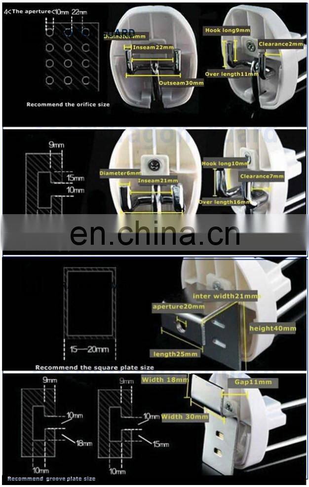 Dragon Guard Retail Security Supermarket stainless and plastic security display screw hook