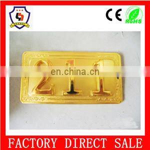 new design bulk cheap door number plates wholesale hotel room house number plate 309 /blank number plate/HH-serial number-55