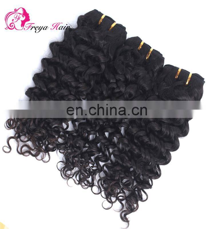 2017 hot sale deep curly 8A virgian brazilian hair bundles mink brazilian hair
