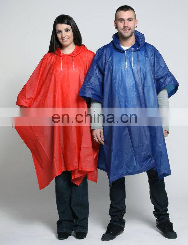 embossed pvc rain poncho