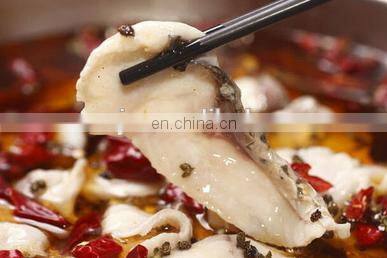 fish filleting making machine cutting fish into 3 sections