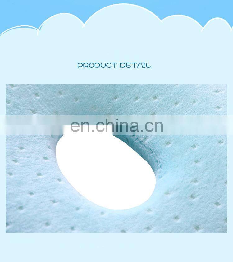Baby Head Shaping Pillow with 100% Cotton Breathable and Memory Foam Preventing and Correcting Flat Head baby foam pillow