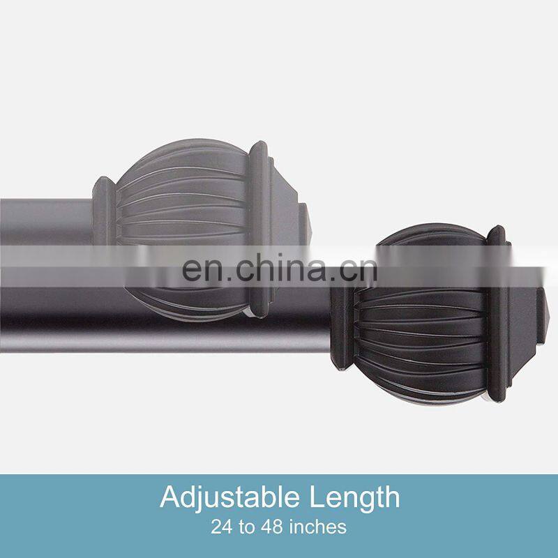 Single/Double Customized Size Grommet Curtain Rods window curtain rods for window curtains