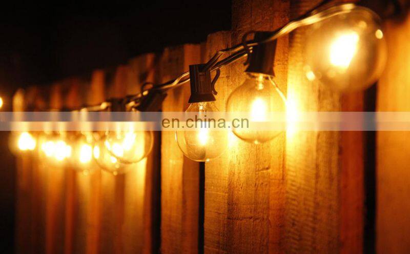 BRIMAX G40 50ft LED Festoon String Lights Outdoor Garden Lighting Festival Lighting Decoration