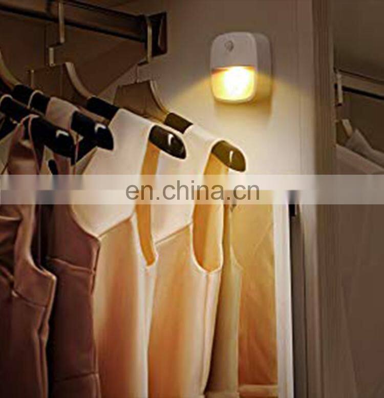 Motion sensor light, cordless battery powered LED night light, stair magnet wall light