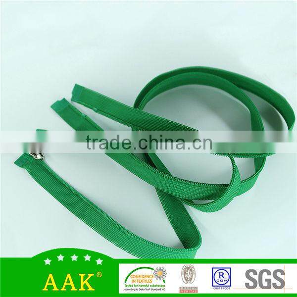 4.5 zippers #3 lace tape nylon zippers Open end zipper high heel puller