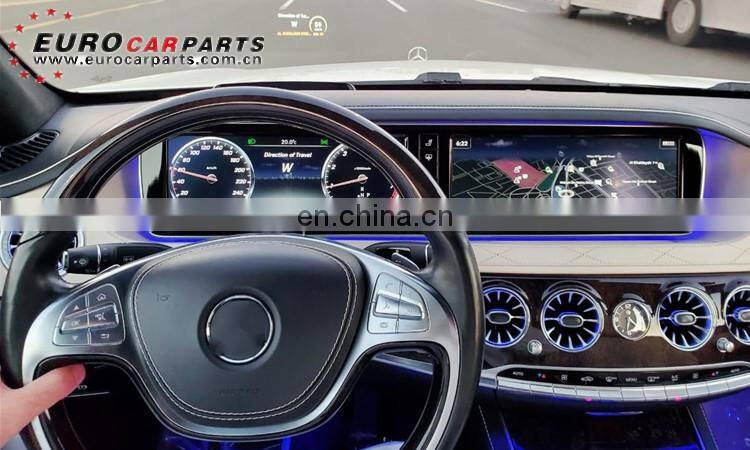 W222 air vents ambient fit for S class W222 2014-2019year W222 interior air vents light with 64 colors 7 colors