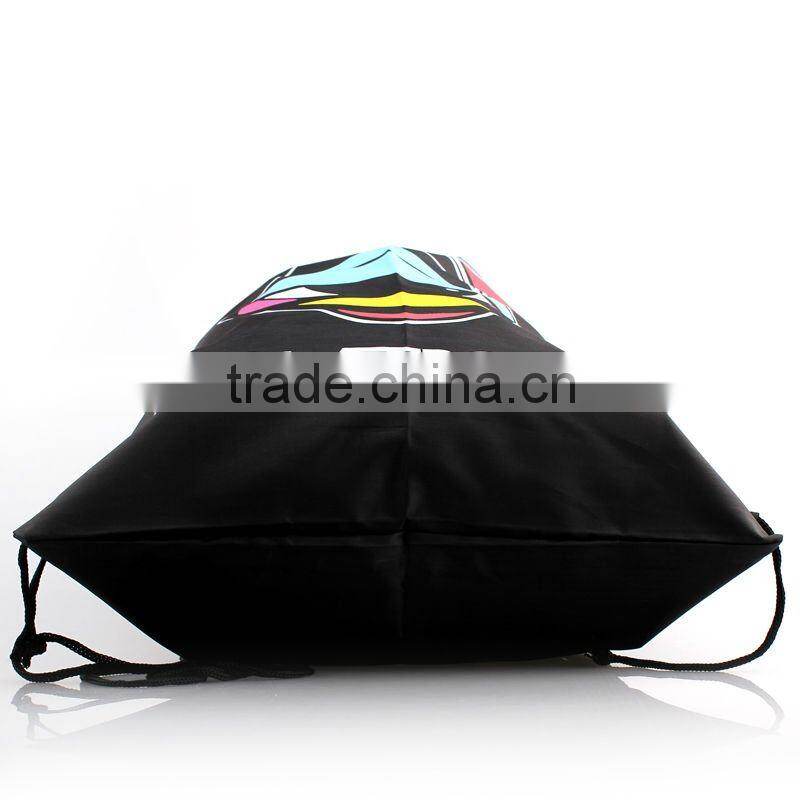 Promotional waterproof nylon drawstring backpack
